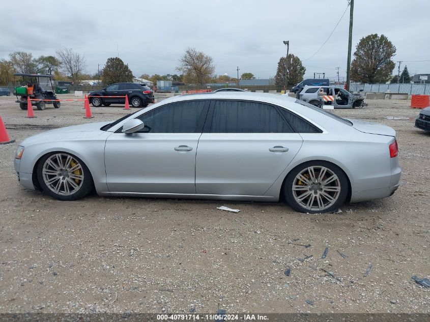 2013 Audi A8 L 4.0T VIN: WAUR2AFD0DN019011 Lot: 40791714