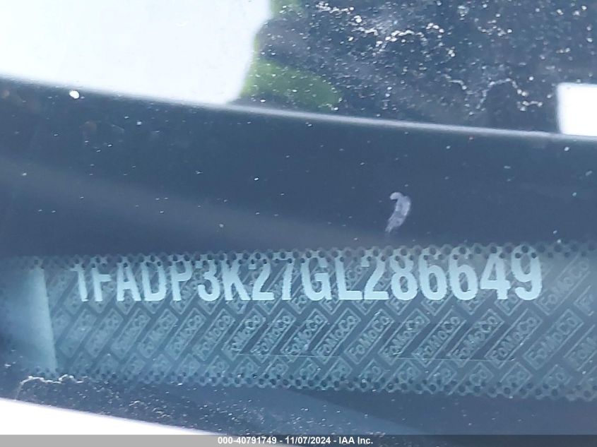 2016 FORD FOCUS SE - 1FADP3K27GL286649