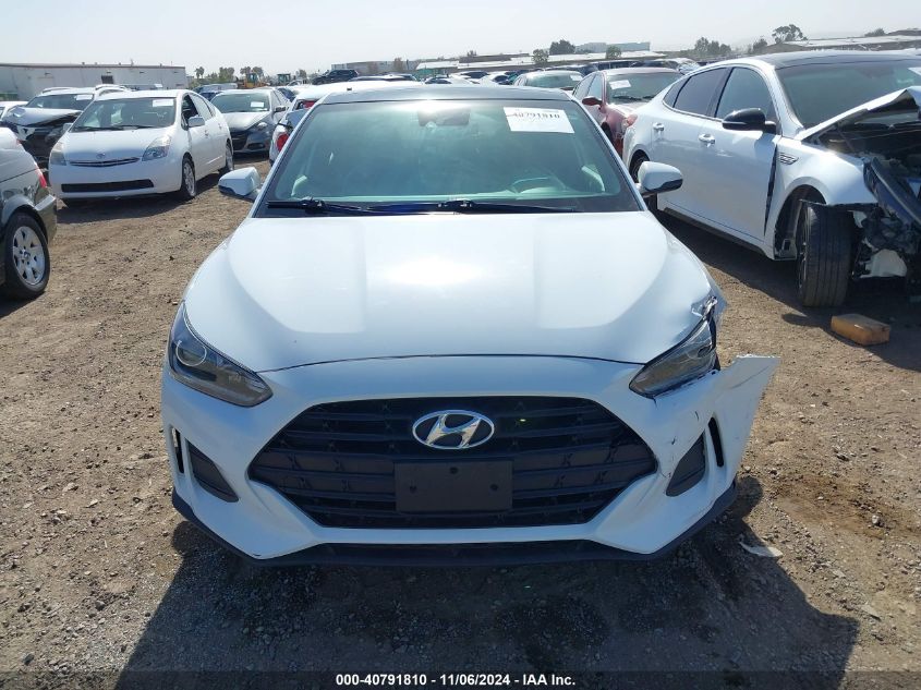 2019 Hyundai Veloster 2.0 Premium VIN: KMHTG6AF4KU019172 Lot: 40791810