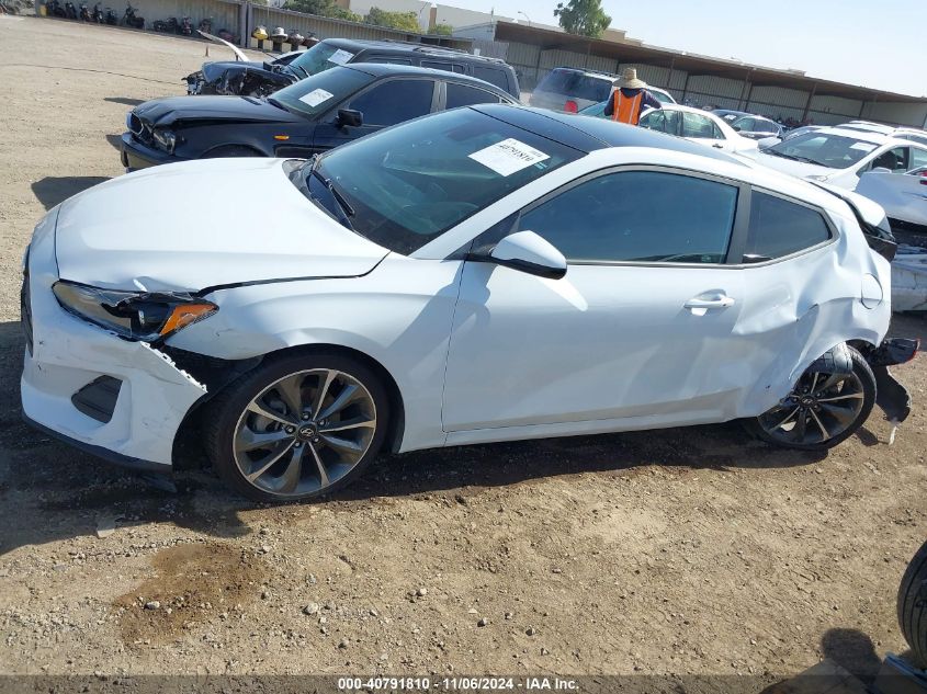 2019 Hyundai Veloster 2.0 Premium VIN: KMHTG6AF4KU019172 Lot: 40791810