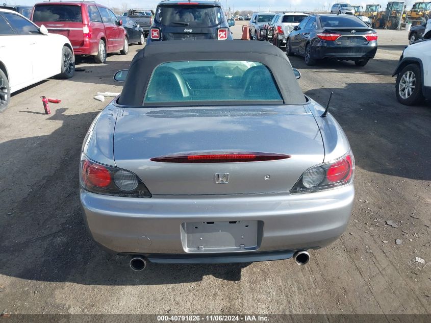 2001 Honda S2000 VIN: JHMAP114X1T001422 Lot: 40791826