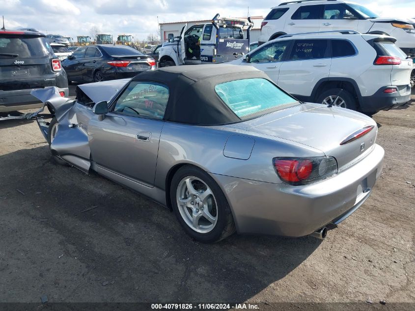 2001 Honda S2000 VIN: JHMAP114X1T001422 Lot: 40791826