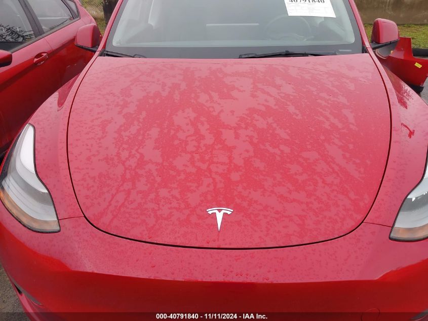 2023 Tesla Model Y Awd/Long Range Dual Motor All-Wheel Drive VIN: 7SAYGDEE6PF648872 Lot: 40791840