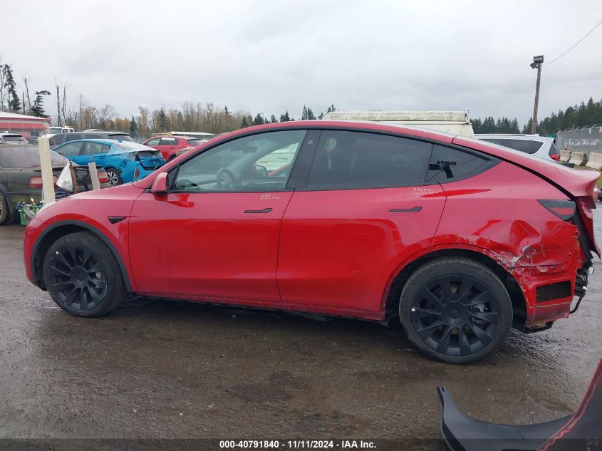 2023 Tesla Model Y Awd/Long Range Dual Motor All-Wheel Drive VIN: 7SAYGDEE6PF648872 Lot: 40791840