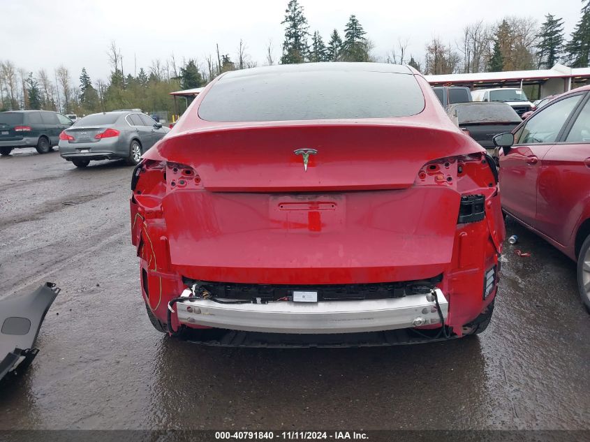 2023 Tesla Model Y Awd/Long Range Dual Motor All-Wheel Drive VIN: 7SAYGDEE6PF648872 Lot: 40791840