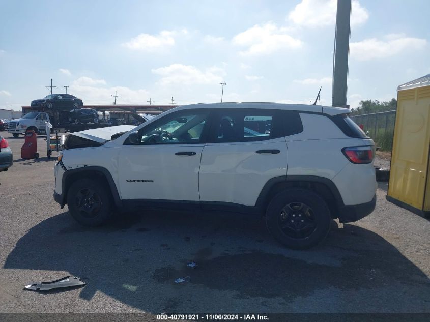 2018 Jeep Compass Sport Fwd VIN: 3C4NJCAB5JT263304 Lot: 40791921