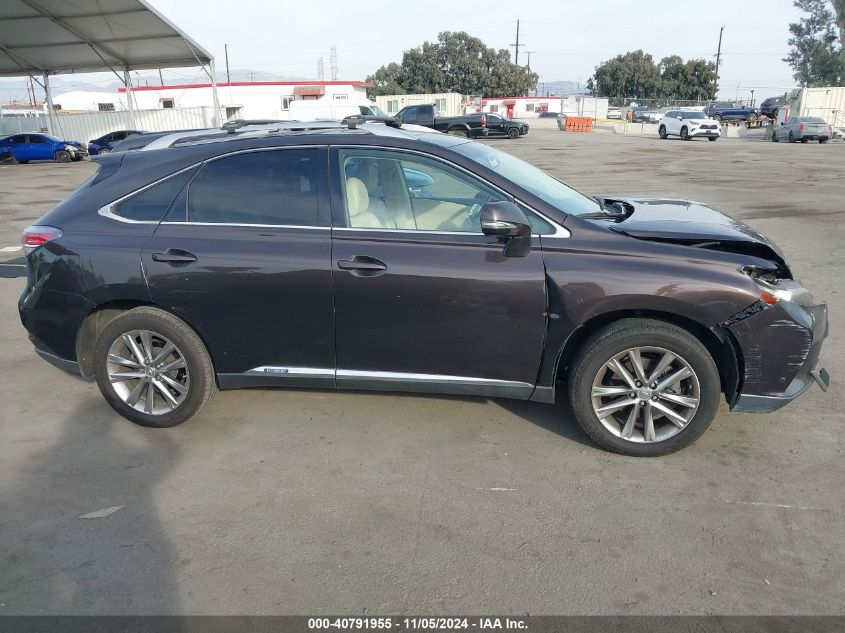 2013 Lexus Rx 450H VIN: JTJBC1BA1D2061893 Lot: 40791955