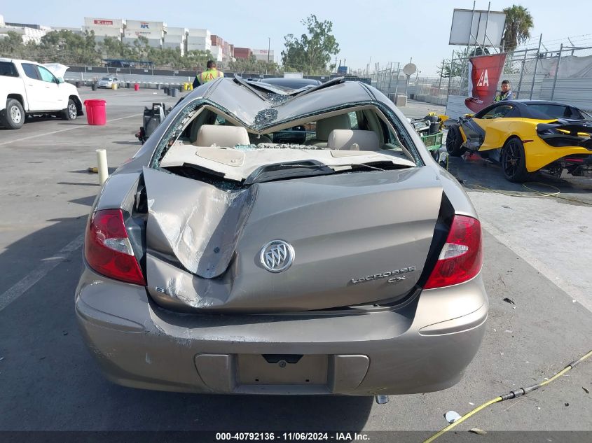 2006 Buick Lacrosse Cxl VIN: 2G4WD582861124771 Lot: 40792136