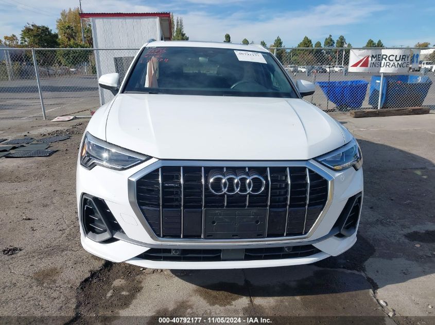 2022 Audi Q3 Premium Plus 45 Tfsi S Line Quattro Tiptronic VIN: WA1EECF38N1102619 Lot: 40792177