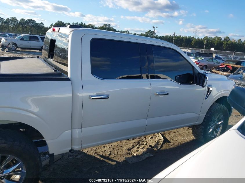 2021 Ford F-150 Lariat VIN: 1FTFW1E86MKD79383 Lot: 40792187