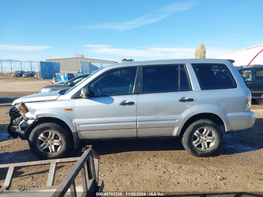 2006 Honda Pilot Lx VIN: 2HKYF18156H556689 Lot: 40792236