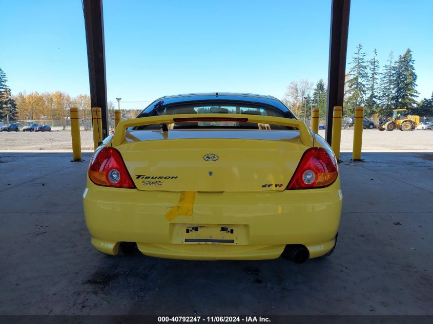 2004 Hyundai Tiburon Gt/Gt Sp Ed/Gt V6 Special Edition VIN: KMHHN65F14U153131 Lot: 40792247