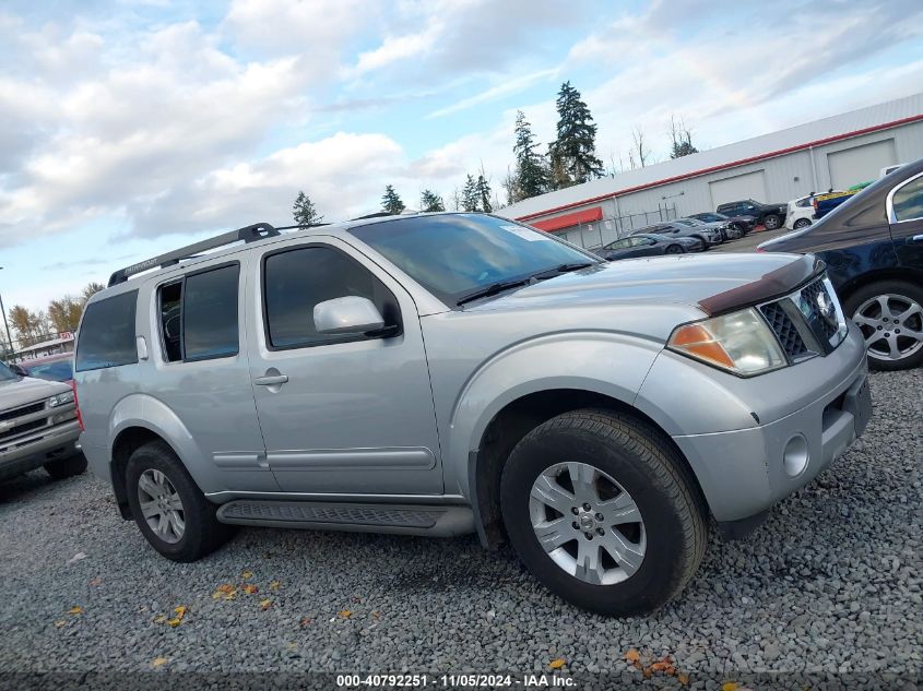 2007 Nissan Pathfinder Le VIN: 5N1AR18W47C634800 Lot: 40792251