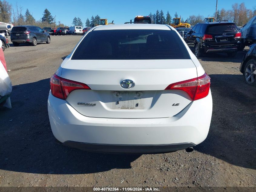 2018 Toyota Corolla Le VIN: 2T1BURHE4JC026030 Lot: 40792264