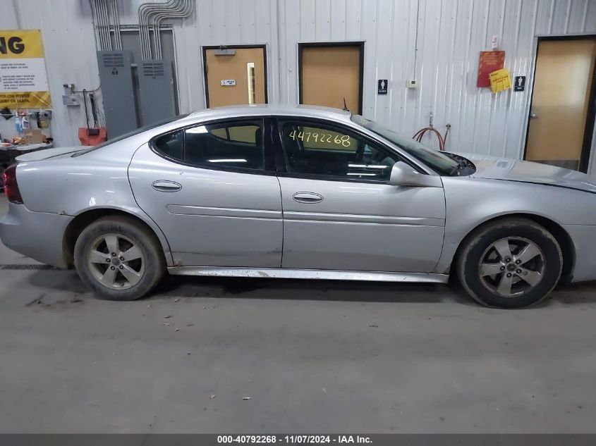 2005 Pontiac Grand Prix VIN: 2G2WP522851200447 Lot: 40792268