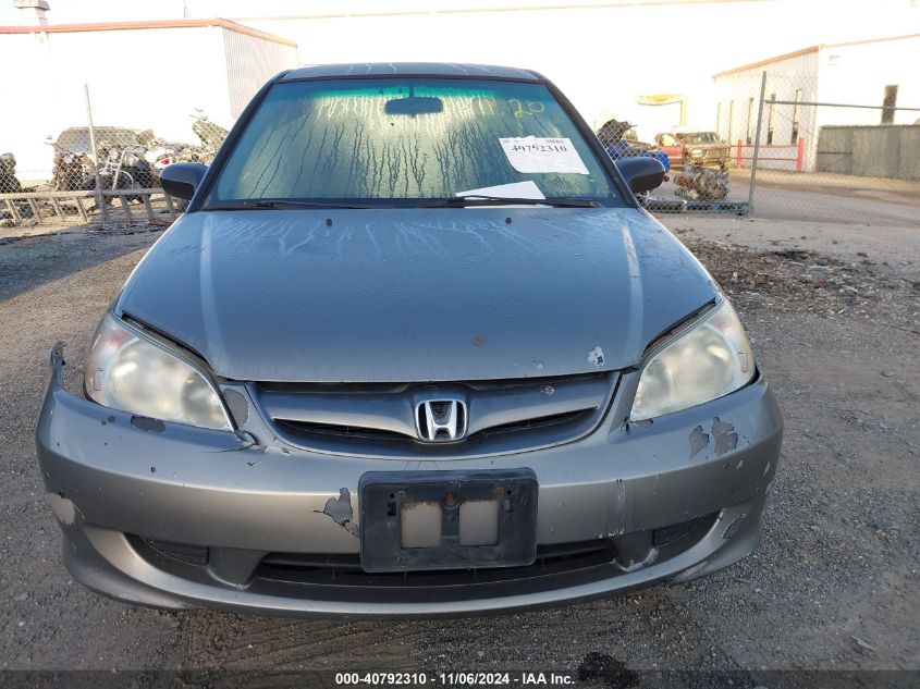 2004 Honda Civic Lx VIN: 2HGES165X4H509038 Lot: 40792310