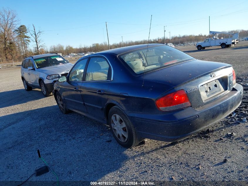 2004 Hyundai Sonata Base (A4) VIN: KMHWF25SX4A018130 Lot: 40792327