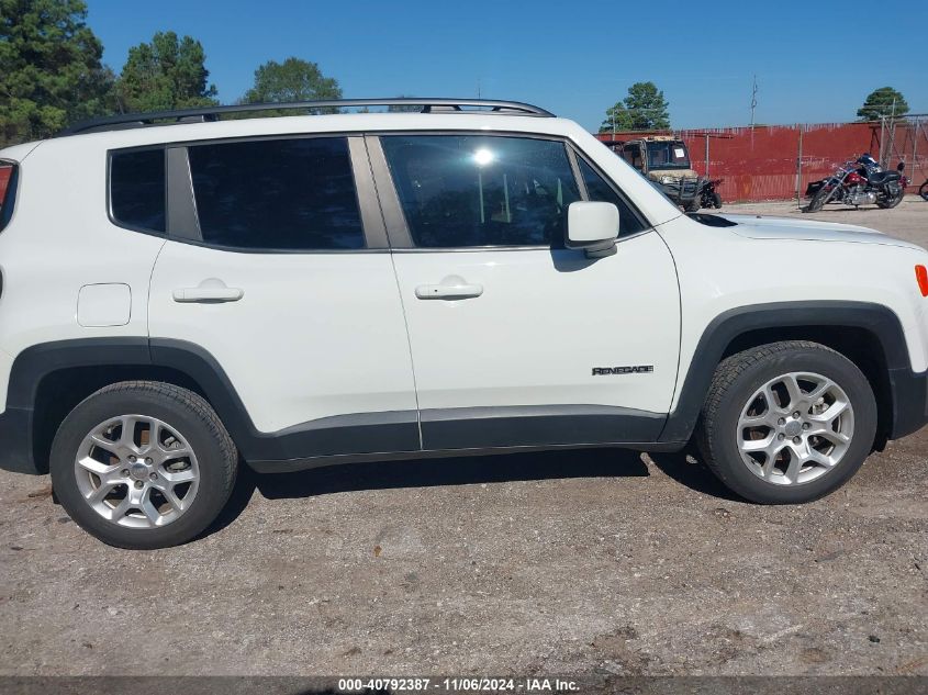 2018 Jeep Renegade Latitude Fwd VIN: ZACCJABB6JPH60475 Lot: 40792387