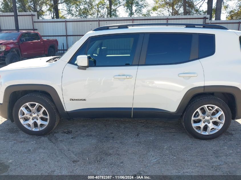 2018 Jeep Renegade Latitude Fwd VIN: ZACCJABB6JPH60475 Lot: 40792387