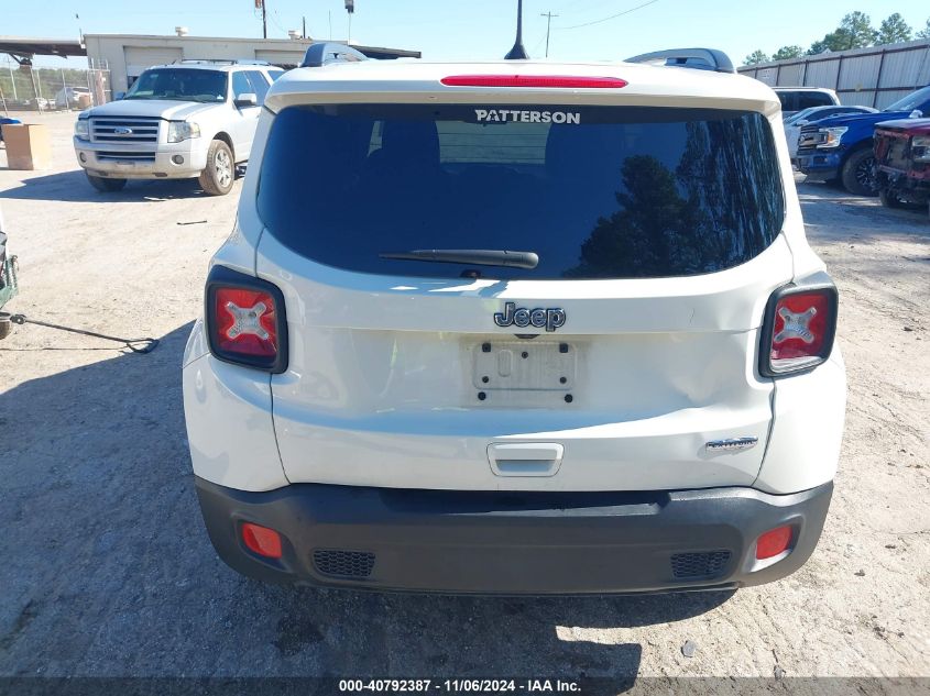 2018 Jeep Renegade Latitude Fwd VIN: ZACCJABB6JPH60475 Lot: 40792387