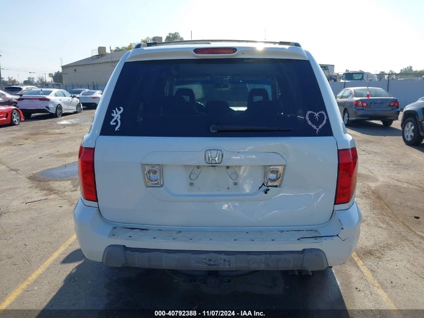 2005 Honda Pilot Ex VIN: 2HKYF18415H561705 Lot: 40792388