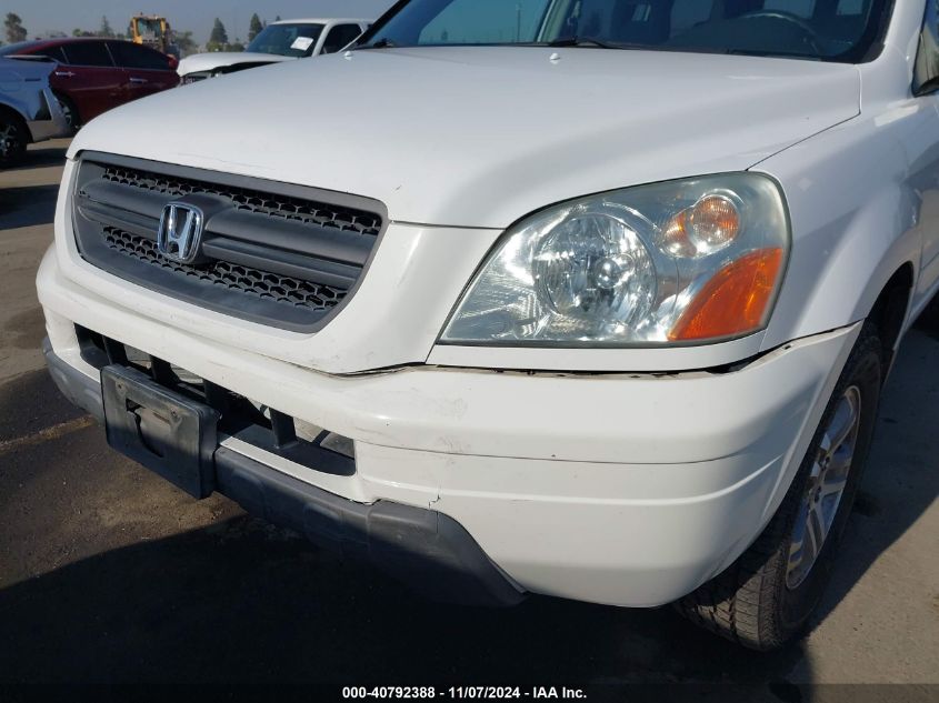 2005 Honda Pilot Ex VIN: 2HKYF18415H561705 Lot: 40792388