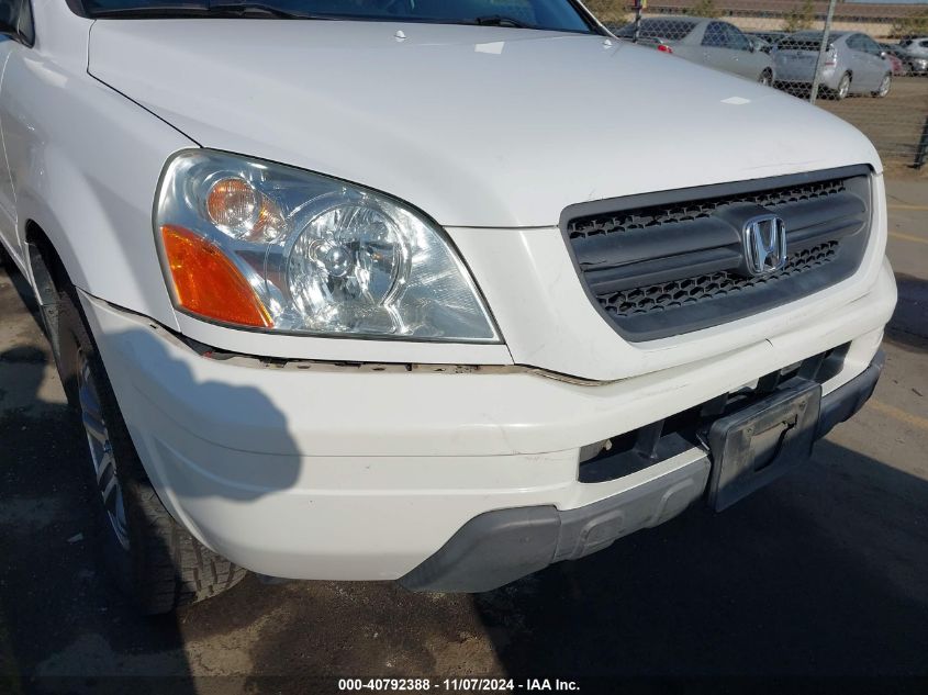 2005 Honda Pilot Ex VIN: 2HKYF18415H561705 Lot: 40792388