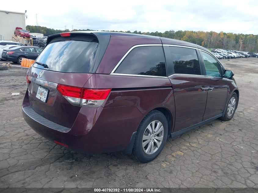 Vin: 5fnrl5h67fb085577, lot: 41281877, honda odyssey ex-l 20154