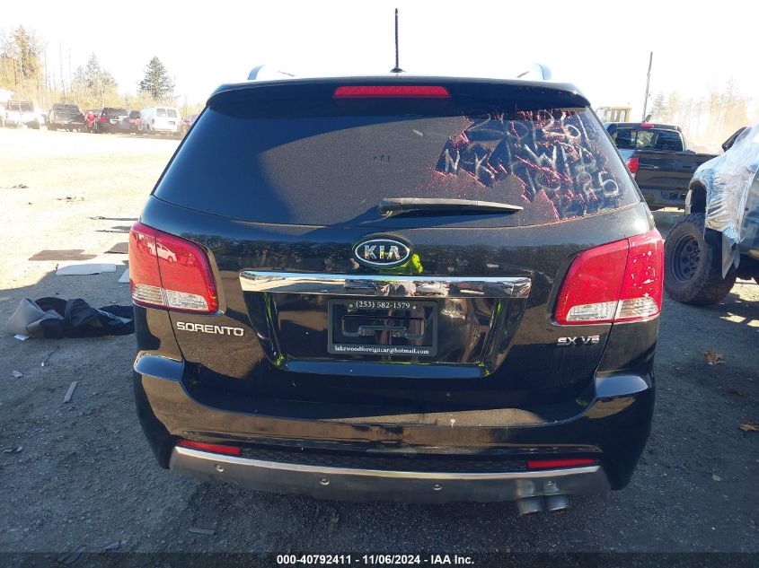 2011 Kia Sorento Sx V6 VIN: 5XYKWDA25BG096221 Lot: 40792411