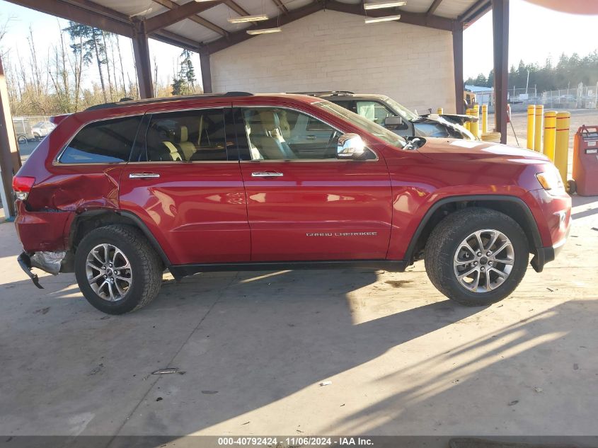 2014 Jeep Grand Cherokee Limited VIN: 1C4RJFBG4EC526087 Lot: 40792424