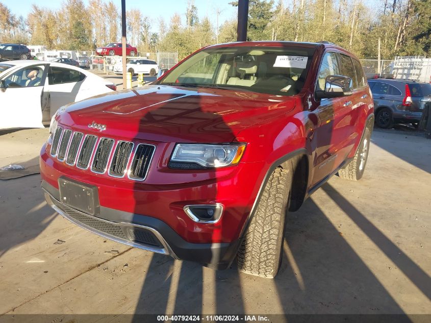 2014 Jeep Grand Cherokee Limited VIN: 1C4RJFBG4EC526087 Lot: 40792424