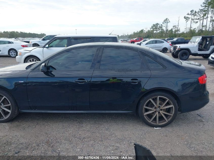 2016 Audi A4 2.0T Premium VIN: WAUAFAFL3GN017833 Lot: 40792436