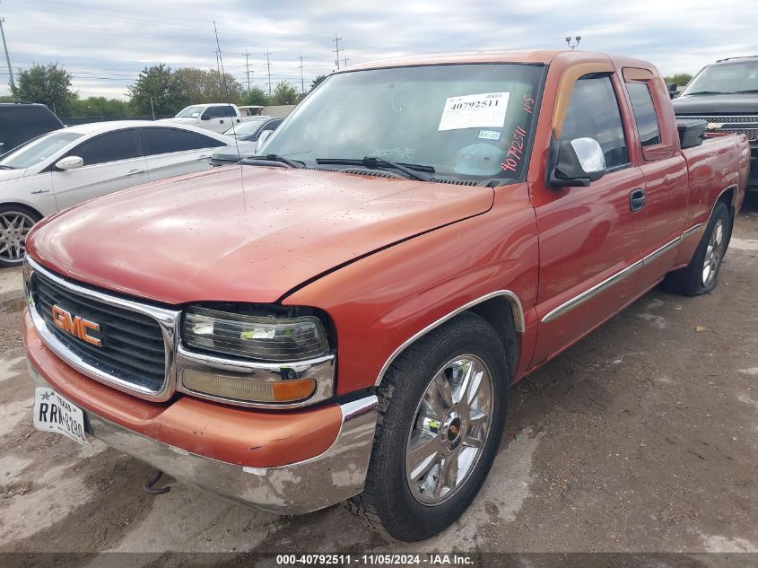 2001 GMC Sierra 1500 Sle VIN: 2GTEC19T111257299 Lot: 40792511