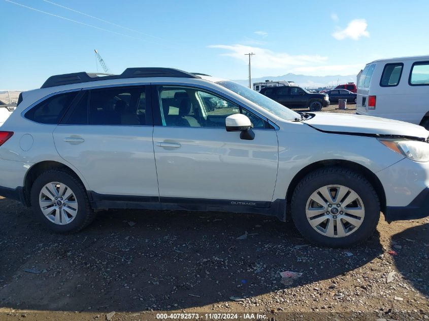 2015 Subaru Outback 2.5I Premium VIN: 4S4BSACC9F3322234 Lot: 40792573