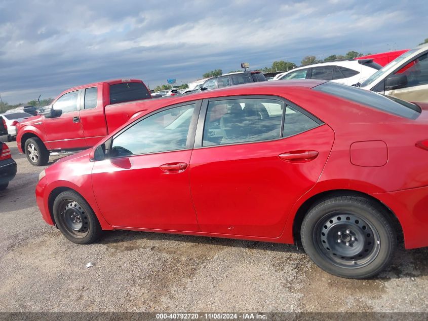 2016 Toyota Corolla Le VIN: 2T1BURHE5GC708262 Lot: 40792720