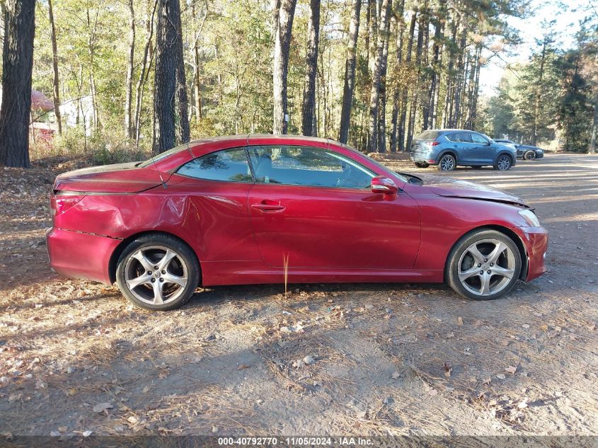 2010 Lexus Is 250C VIN: JTHFF2C2XA2501810 Lot: 40792770