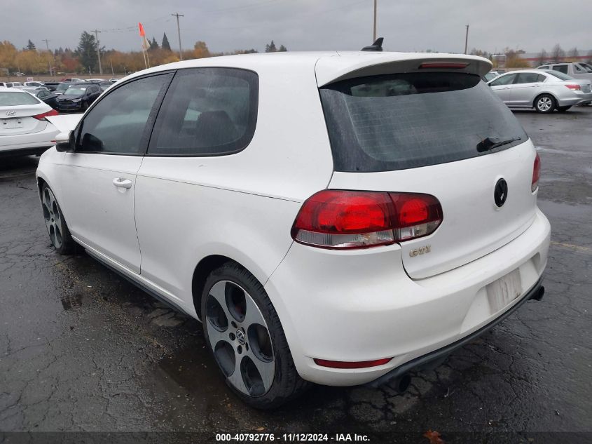 2013 Volkswagen Gti 2-Door (A6) (Discontinued) VIN: WVWFV7AJ4DW076335 Lot: 40792776