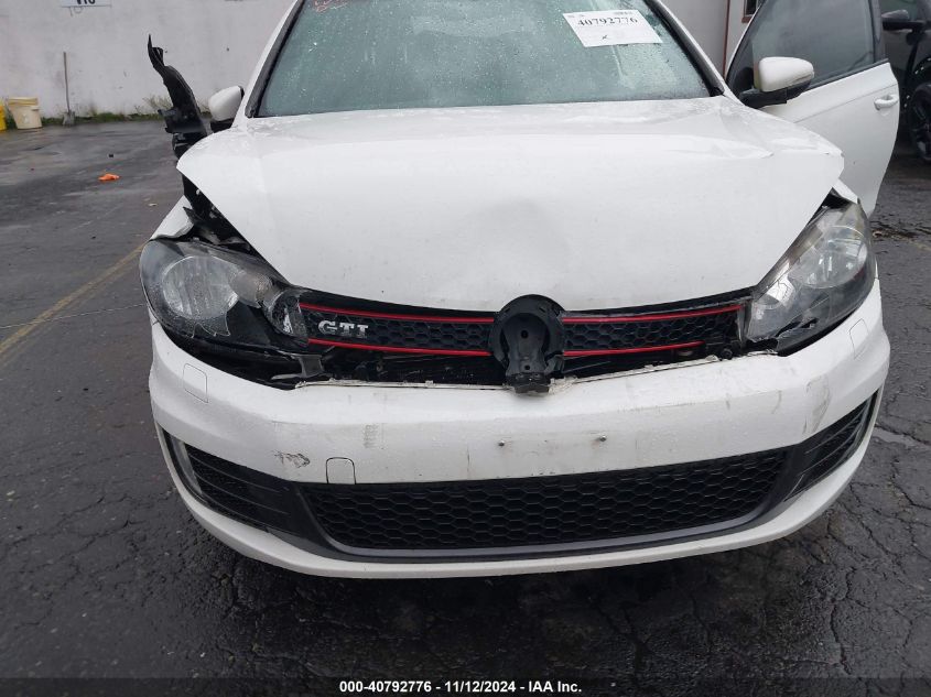 2013 Volkswagen Gti 2-Door (A6) (Discontinued) VIN: WVWFV7AJ4DW076335 Lot: 40792776