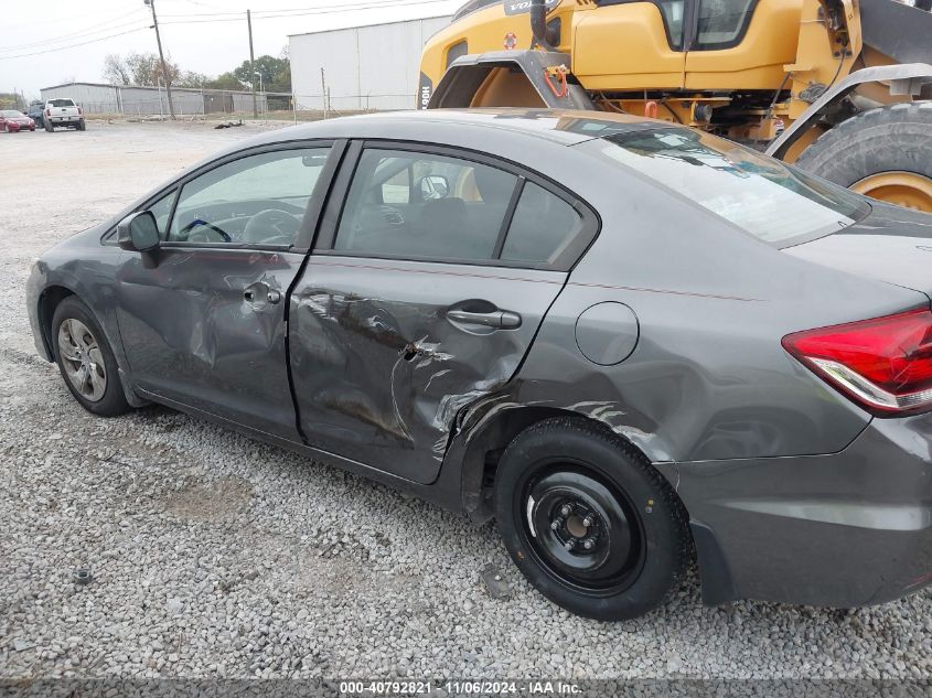 2013 Honda Civic Lx VIN: 19XFB2F54DE204011 Lot: 40792821