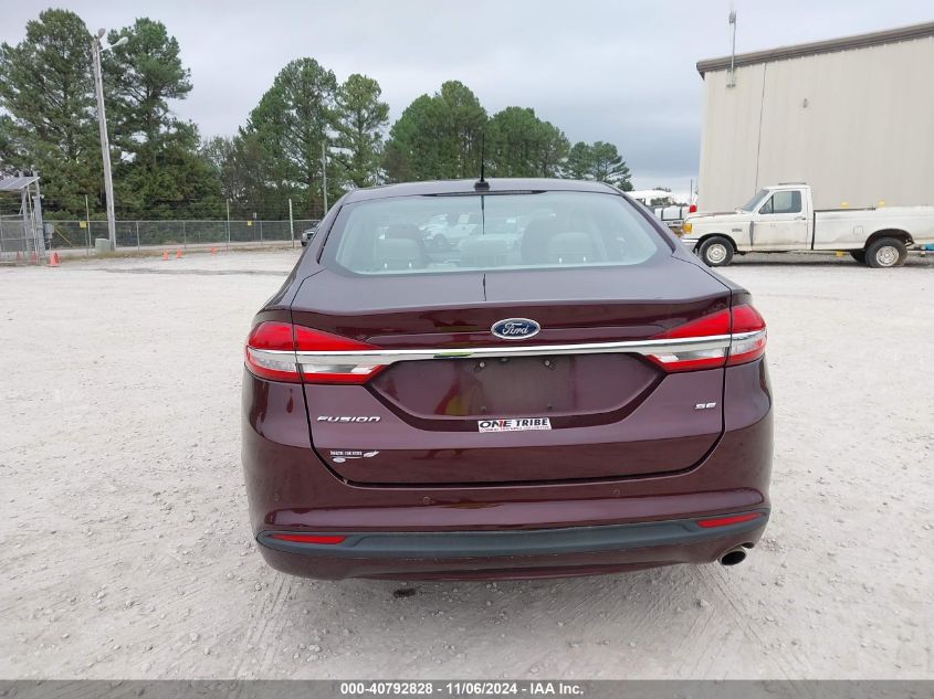 2017 Ford Fusion Se VIN: 3FA6P0H79HR338988 Lot: 40792828