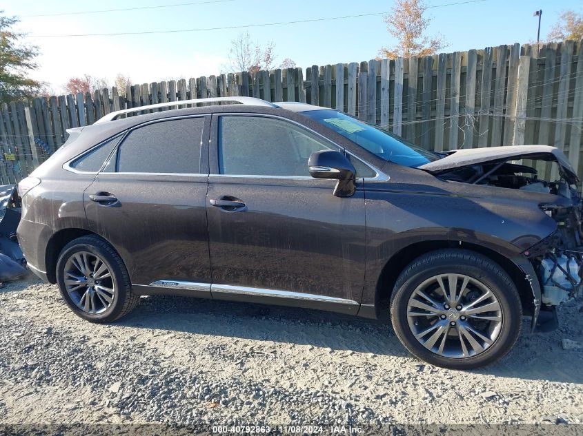 2013 Lexus Rx 450H VIN: JTJBC1BAXD2445249 Lot: 40792863