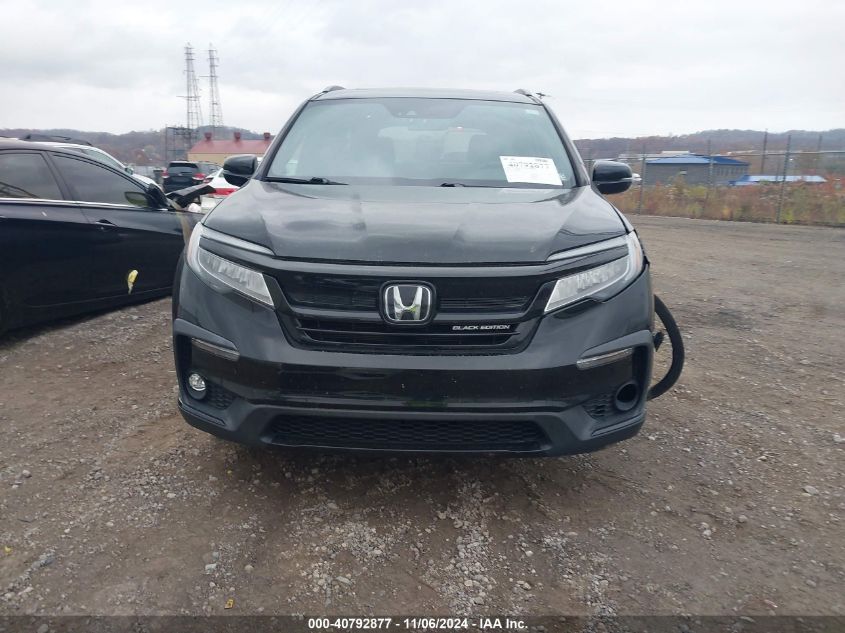 2020 Honda Pilot Awd Black Edition VIN: 5FNYF6H71LB012637 Lot: 40792877