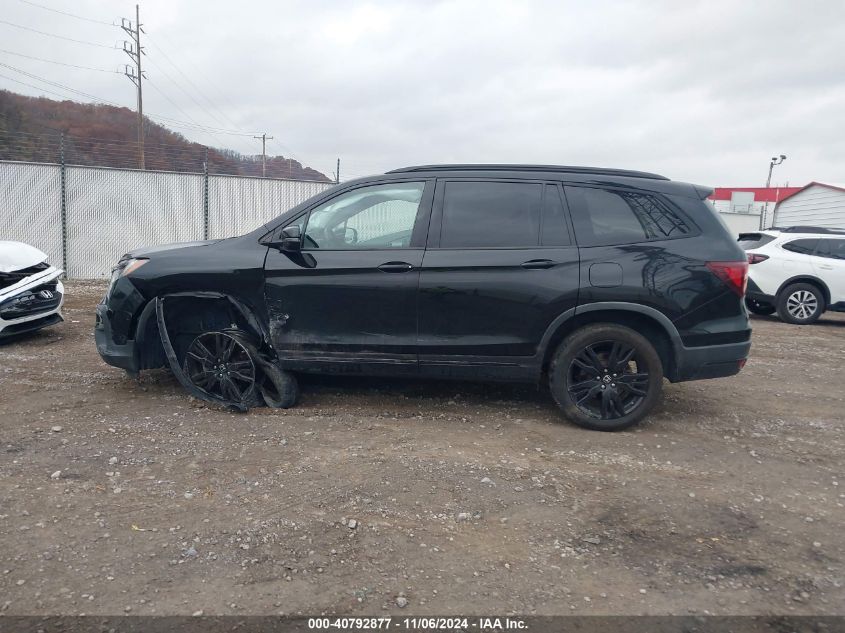 2020 Honda Pilot Awd Black Edition VIN: 5FNYF6H71LB012637 Lot: 40792877