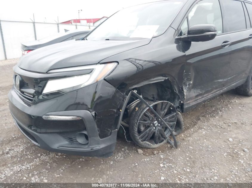 2020 Honda Pilot Awd Black Edition VIN: 5FNYF6H71LB012637 Lot: 40792877