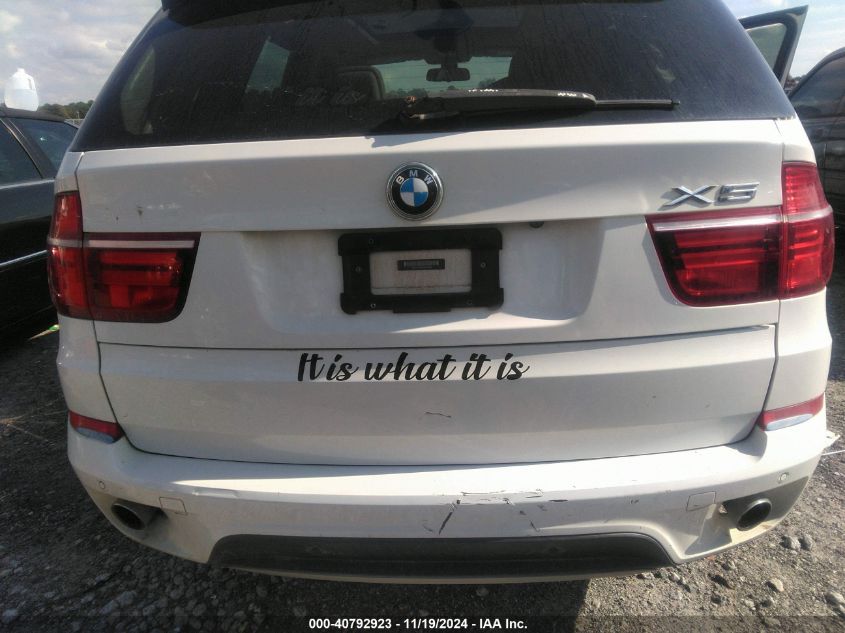 2013 BMW X5 xDrive35I/xDrive35I Premium/xDrive35I Sport Activity VIN: 5UXZV4C56D0E01096 Lot: 40792923