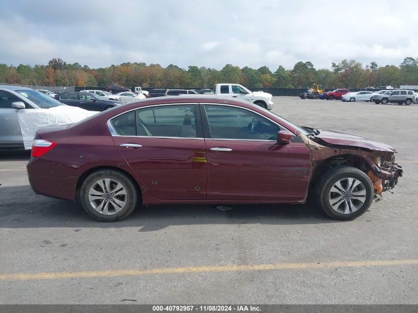 2013 Honda Accord Lx VIN: 1HGCR2F36DA212743 Lot: 40792957