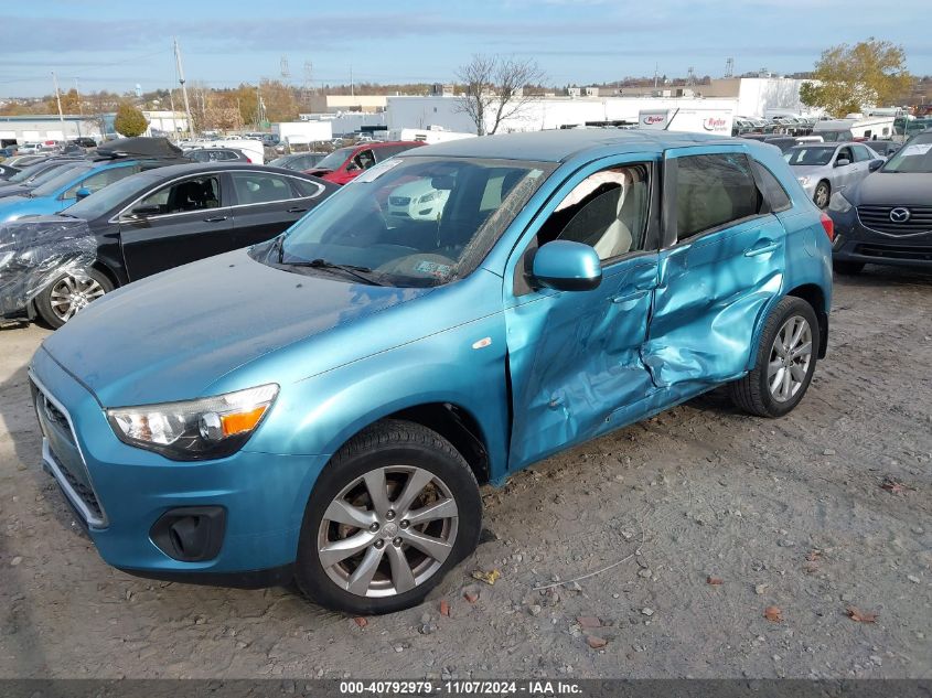 2014 Mitsubishi Outlander Sport Es VIN: 4A4AP3AU1EE017184 Lot: 40792979