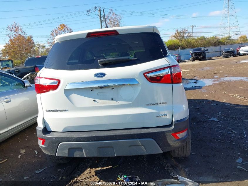 2020 Ford Ecosport Titanium VIN: MAJ6S3KL7LC338856 Lot: 40793078