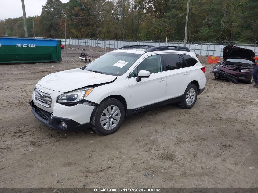 2015 Subaru Outback 2.5I Premium VIN: 4S4BSBDC5F3301028 Lot: 40793085