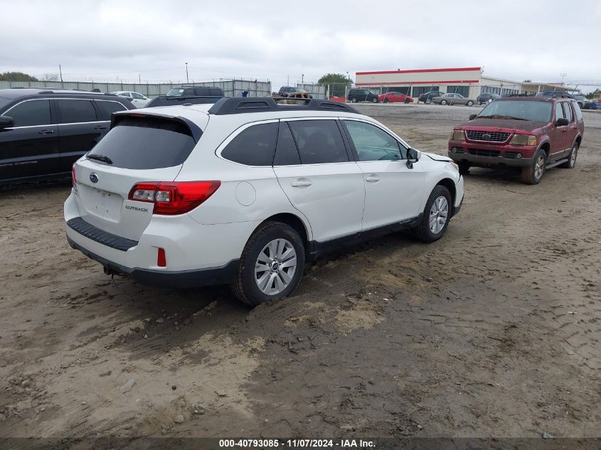 2015 Subaru Outback 2.5I Premium VIN: 4S4BSBDC5F3301028 Lot: 40793085